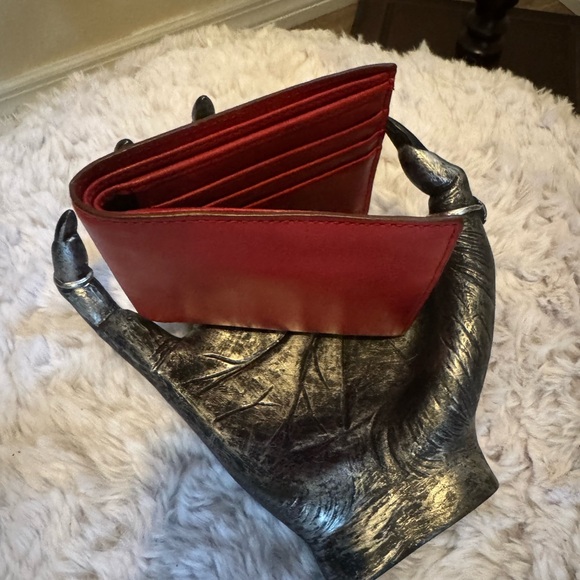 Coach Red Leather compact wallet - Picture 5 of 8
